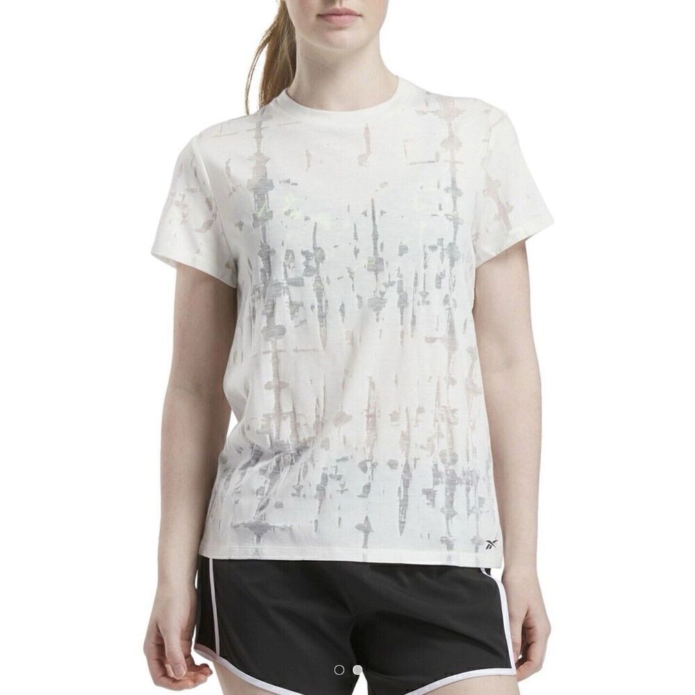 Reebok Women's Burnout Tee White Size 2XL